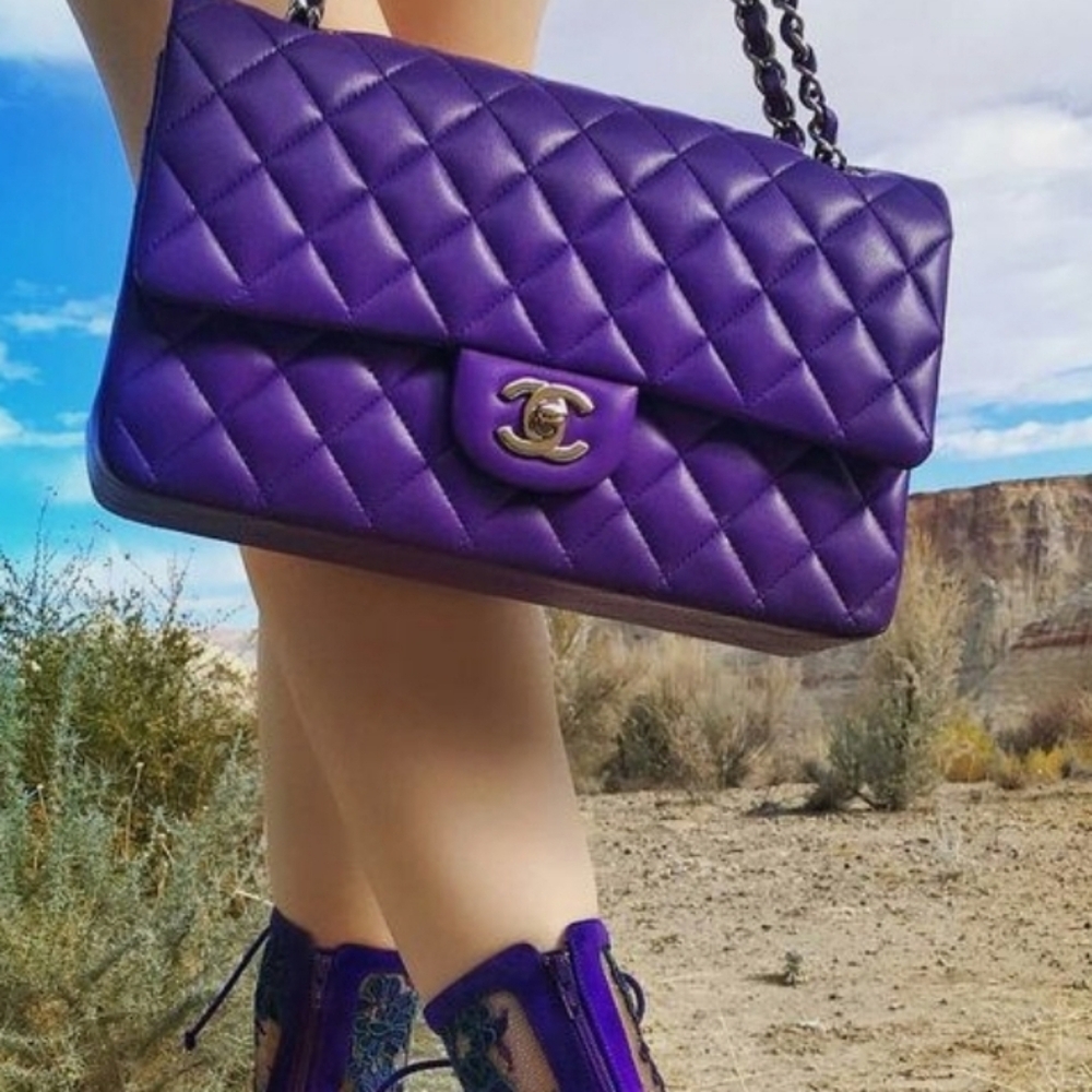 Christian Louboutin Purple Spiked Heels - Picture 13 of 17